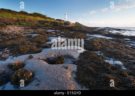 Nore noir phare. Portishead. Somerset du Nord. L'Angleterre. UK. Banque D'Images