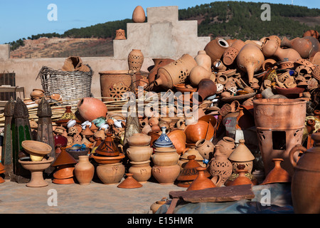 Faïencerie au Maroc Banque D'Images