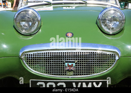 Une Austin Healey Sprite au Classic Car Show Boconnoc domaine près de Cornwall Lostwithiel Banque D'Images