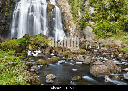 Marokopa Falls, North Island, New Zealand Banque D'Images