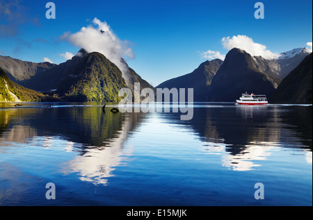 Milford Sound, île du Sud, Nouvelle-Zélande Banque D'Images