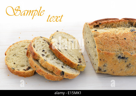 D'olive italienne fraîchement cuits au four à pain de trois Banque D'Images