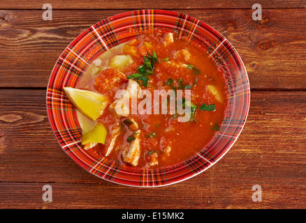 Birria mexicain épicé ragoût de viande .originaire de Jalisco Banque D'Images