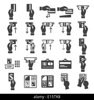 Voyage icons set Banque D'Images