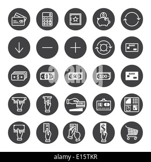Voyage icons set Banque D'Images