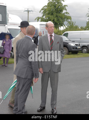 Duc de Kent visite royale Devon County Show Exeter UK 2014 Banque D'Images