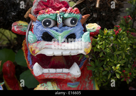 Shisa chien lion sur l'île de Zamami talisman, îles Kerama, Okinawa, Japon Banque D'Images