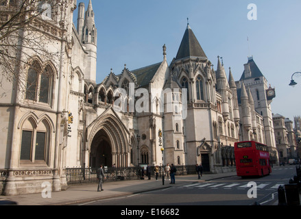 Royal Courts of Justice Fleet Street London England UK Banque D'Images