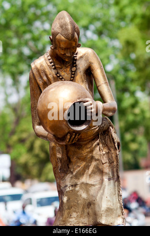 Statue, Ouagadougou, Burkina Faso Banque D'Images
