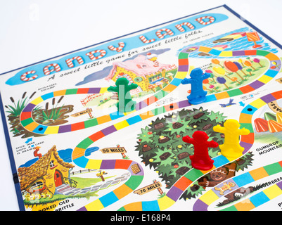 Candy Land ( jeu Candyland ) par Milton Bradley ( édition 1955 ) Banque D'Images