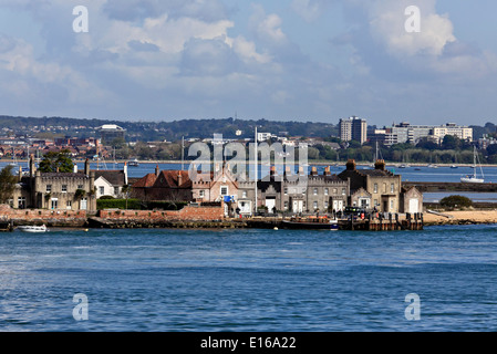 9230. L'île de Brownsea, le port de Poole, Dorset, UK, Europe Banque D'Images