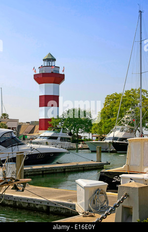 Harbour Town Lighthouse at the Sea Pines à Hilton Head SC Banque D'Images