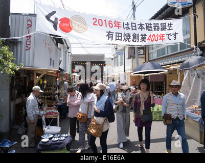 Porcelaine Arita, juste tenu plus de la Golden Week, à Arita, Préfecture de Saga au Japon. Banque D'Images