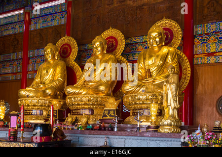 Statues bouddhiques de Temple chinois en Thaïlande Banque D'Images