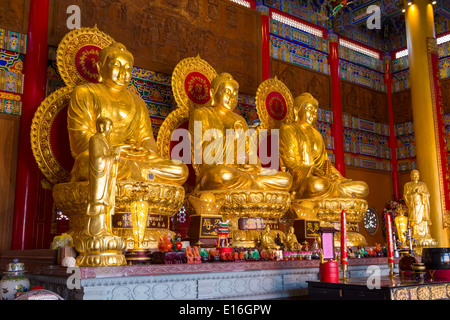 Statues bouddhiques de Temple chinois en Thaïlande Banque D'Images