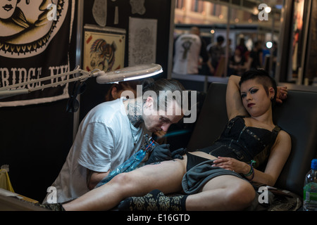 Great British Tattoo Show dans le nord de Londres Banque D'Images