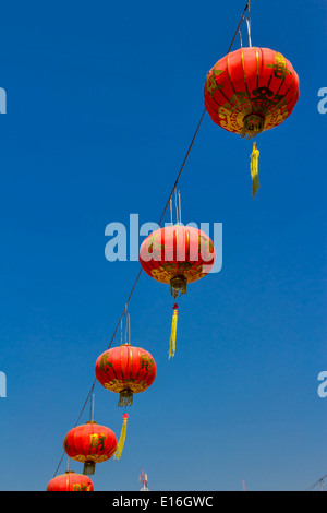 Red Lantern in Chinese Temple Banque D'Images