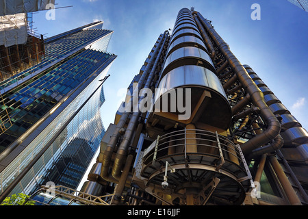 La Lloyd's of London building dans Leadenhall Street, Londres, Angleterre Banque D'Images