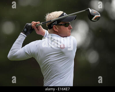 Wentworth, au Royaume-Uni. 24 mai, 2014. Simon DYSON [ENG] au cours de la troisième série de 2014 BMW PGA Championship à partir de l'Ouest Cours Wentworth Golf Club : Action Crédit Plus Sport/Alamy Live News Banque D'Images