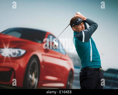 Wentworth, au Royaume-Uni. 24 mai, 2014. Ian Poulter [ENG] au cours de la troisième série de 2014 BMW PGA Championship à partir de l'Ouest Cours Wentworth Golf Club : Action Crédit Plus Sport/Alamy Live News Banque D'Images