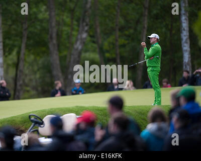 Wentworth, au Royaume-Uni. 24 mai, 2014. Jamie DONALDSON [WAL] au cours de la troisième série de 2014 BMW PGA Championship à partir de l'Ouest Cours Wentworth Golf Club : Action Crédit Plus Sport/Alamy Live News Banque D'Images