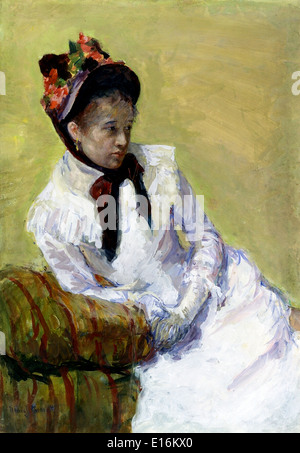 L'auto-portrait par Mary Cassatt, 1878 Banque D'Images