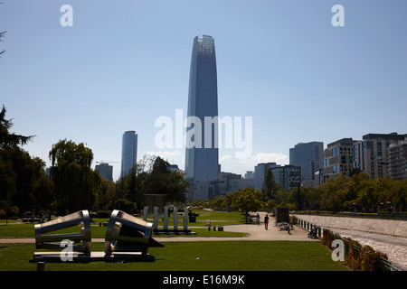 Gran torre costanera Santiago Chili Banque D'Images