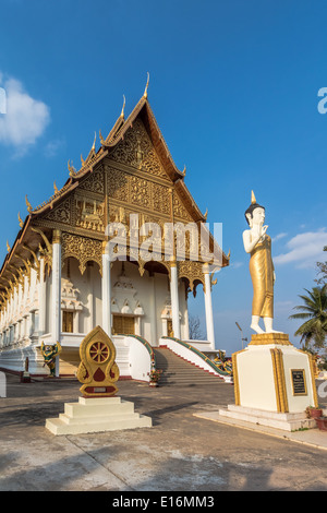 Wat That Luang Neua dans Vientine, Laos Banque D'Images