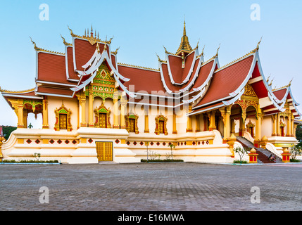 Wat That Luang à Vientiane, Laos Tai Banque D'Images