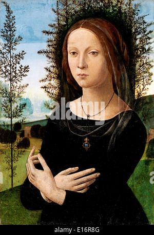 Portrait d'une jeune femme par Lorenzo di Credi, 1500 Banque D'Images