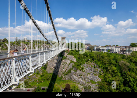 Le Clifton Suspension Bridge, Bristol, Avon, Angleterre Banque D'Images