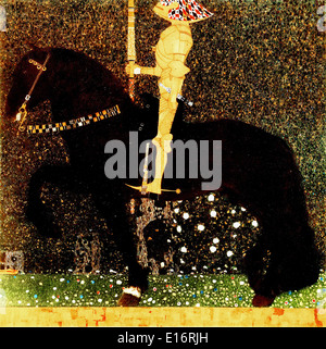 Le chevalier doré par Gustav Klimt, 1903 Banque D'Images
