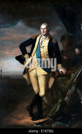 George Washington par Charles Willson Peale Banque D'Images