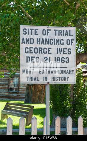 Montana, Nevada City, 19C gold mining camp, maintenant un musée en plein air de déplacer les bâtiments historiques territoriaux Banque D'Images