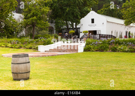 Manoir de style Cape Dutch à Warwick Wine Estate, Stellenbosch, Cape Winelands, Afrique du Sud Banque D'Images