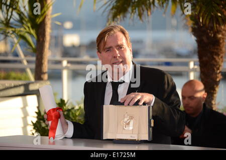 Cannes, France. 24 mai, 2014. Acteur TIMOTHY SPALL, lauréat du prix du meilleur acteur pour son rôle dans le film 'Mr. Turner", assiste à la Palme d'Or Winners photocall lors de la 67 e Assemblée annuelle du Festival de Cannes à Cannes, France. © ZUMAPRESS.com/Alamy Injimbert Frederick/Live News Banque D'Images