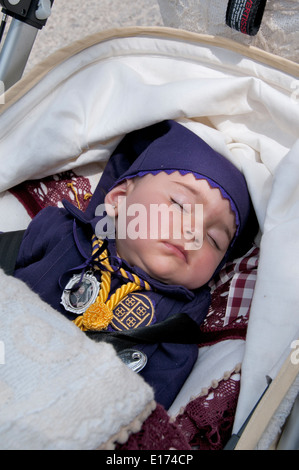 Semana Santa (Semaine Sainte Pâques ) Procession Arcos de Frontera espagne espagnol Cadix Banque D'Images