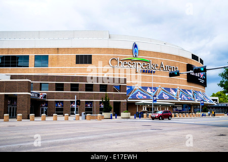 Le Chesapeake Arena, aussi connu sous le nom de "Peake' extérieur, accueil de Thunder basket-ball au centre-ville d'Oklahoma City, Oklahoma, USA. Banque D'Images