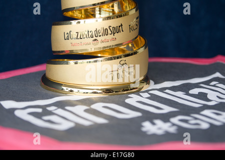 Belfast, Royaume-Uni 8 mai 2014 Sanza correctement au Giro d'Italie Conférence de presse,Belfast Banque D'Images