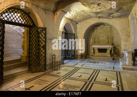 Catacombes, chapelle, Rabat, du nord de Malte, de l'Europe. Banque D'Images