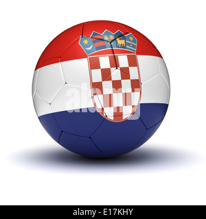 Football croate (isolé avec clipping path) Banque D'Images