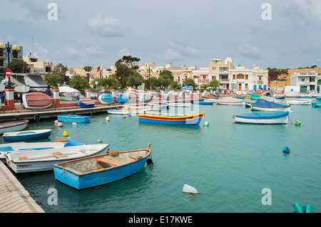 Birzebbuga, St George's Bay, dans le sud de Malte, de l'Europe. Banque D'Images