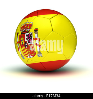 Le Football espagnol (isolé avec clipping path) Banque D'Images