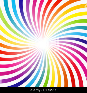 Résumé Contexte hypnotique Rainbow Vector Illustration Banque D'Images