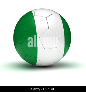 Le Football nigérian (isolé avec clipping path) Banque D'Images