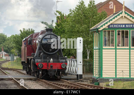 LMS Classe Stanier 8F No48624 à Dereham. Banque D'Images