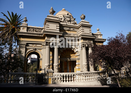 Arco del Triunfo de la Fuente de Neptuno cerro santa lucia hill Santiago Chili Banque D'Images