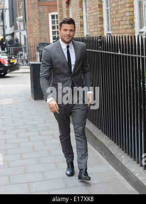 London, UK, UK. 14 Juin, 2013. Mark Wright assiste à un photocall pour annoncer son rôle en tant qu'ambassadrice de la marque 'à' Goodsouls Sartoria Restaurant. © Ferdaus Shamim/ZUMA/ZUMAPRESS.com/Alamy fil Live News Banque D'Images