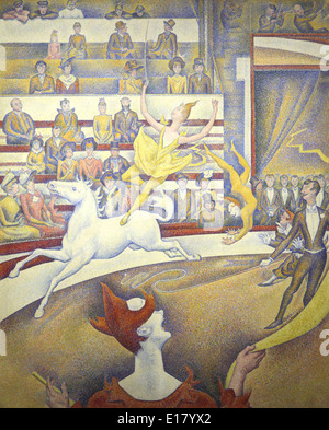 Georges-Pierre Seurat 1859-1891 peintre post-impressionniste français et dessinateur.The Circus (le Circque) Banque D'Images