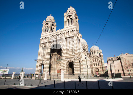 La cathédrale Sainte Marie Majeure, Marseille, Provence, France, Europe Banque D'Images